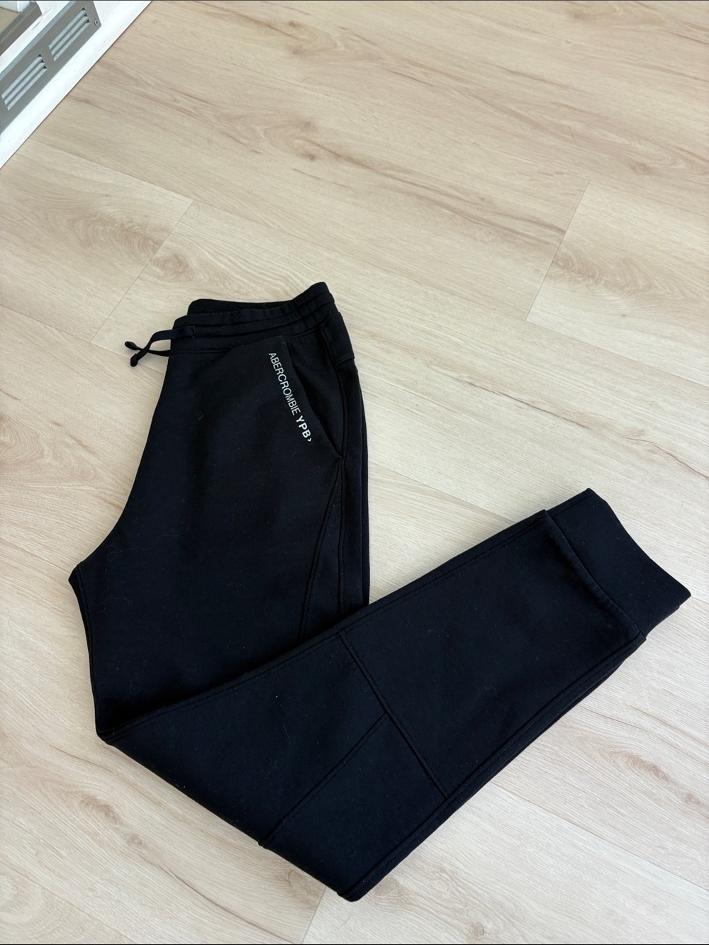 Abercrombie & Fitch Black Logo Joggers
